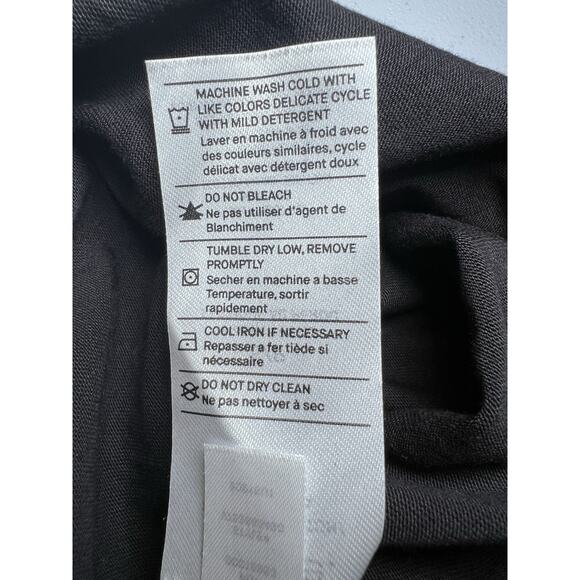 Vince Prima Cotton Midi Black Dress Size Small Sleeveless Round neck‎ - Picture 8 of 8